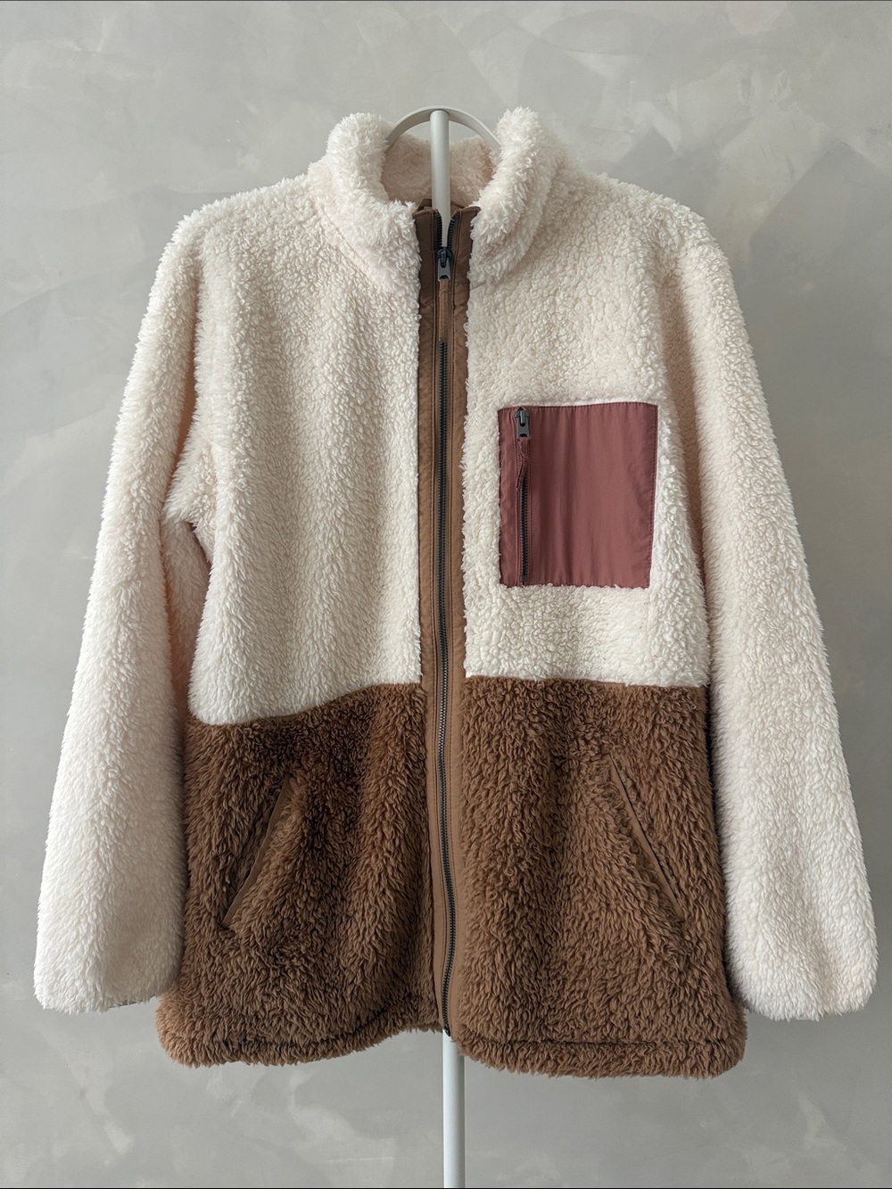 Maurices Color Block Sherpa Jacket | XXL
